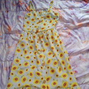 girls sunflower dress